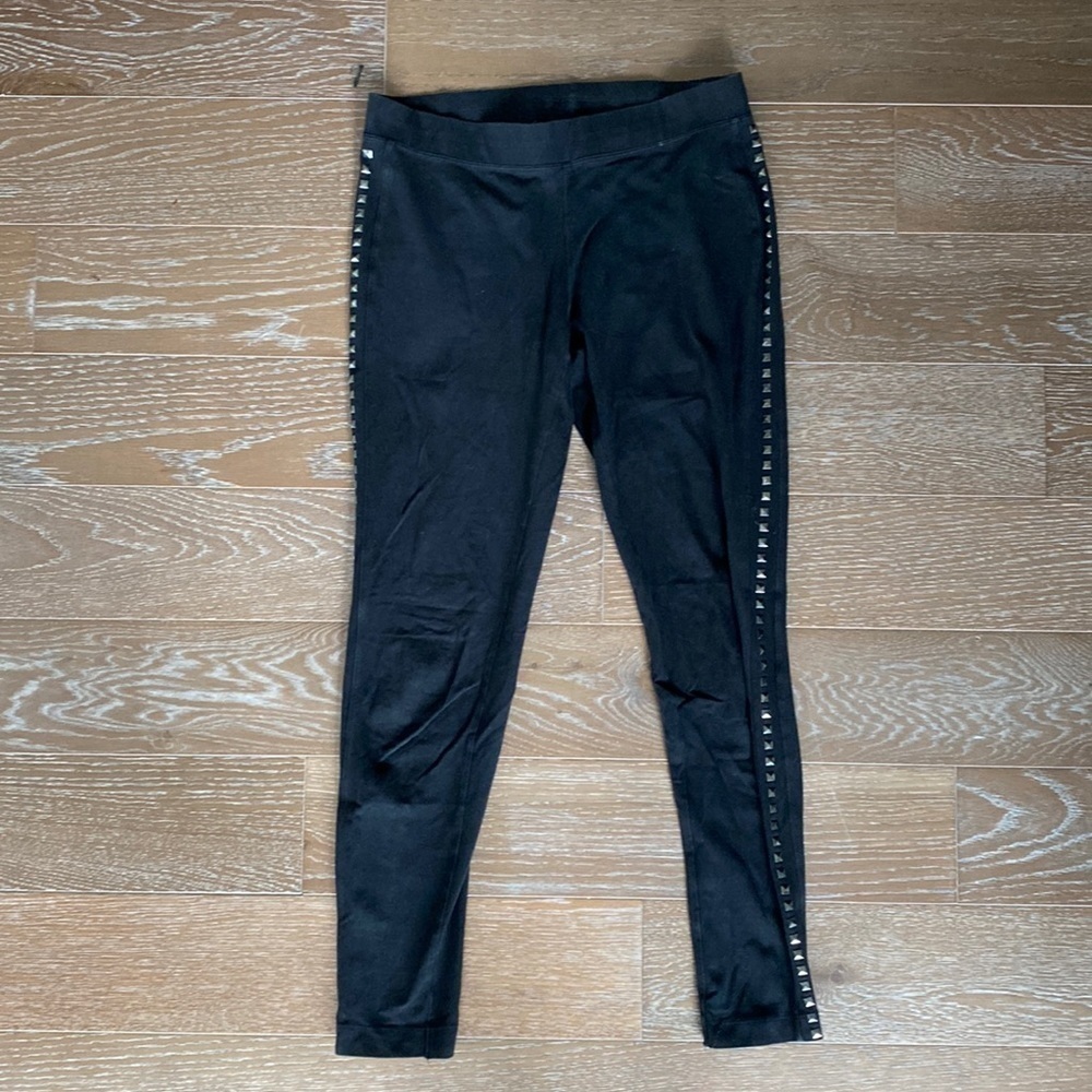 Express Cotton Studded Legging | Black | M.